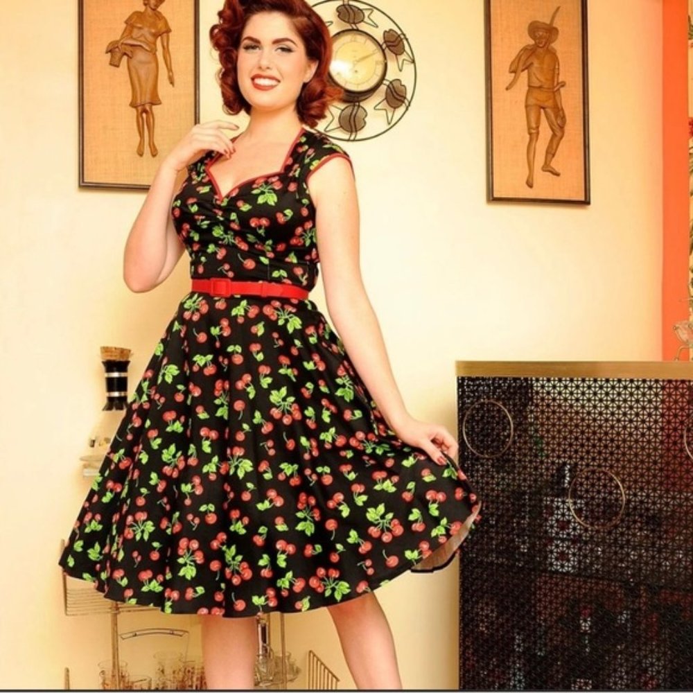 Cherry print Heidi dress